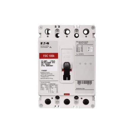 Eaton Molded Case Breakers MCCBs FDC 3P 50A 600V 50/60Hz 3Ph F Frame FDC3050L